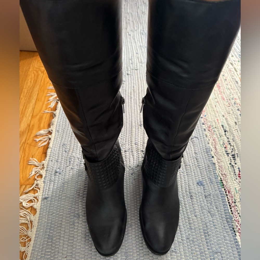 Vince Camuto Sleek Black Over the Knee Boots